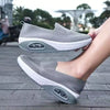 2026 Summer New Mesh Breathable Slip-On Shoes: Thick Sole Air Cushion Rocker Shoes For Women, Casual Walking Sneakers